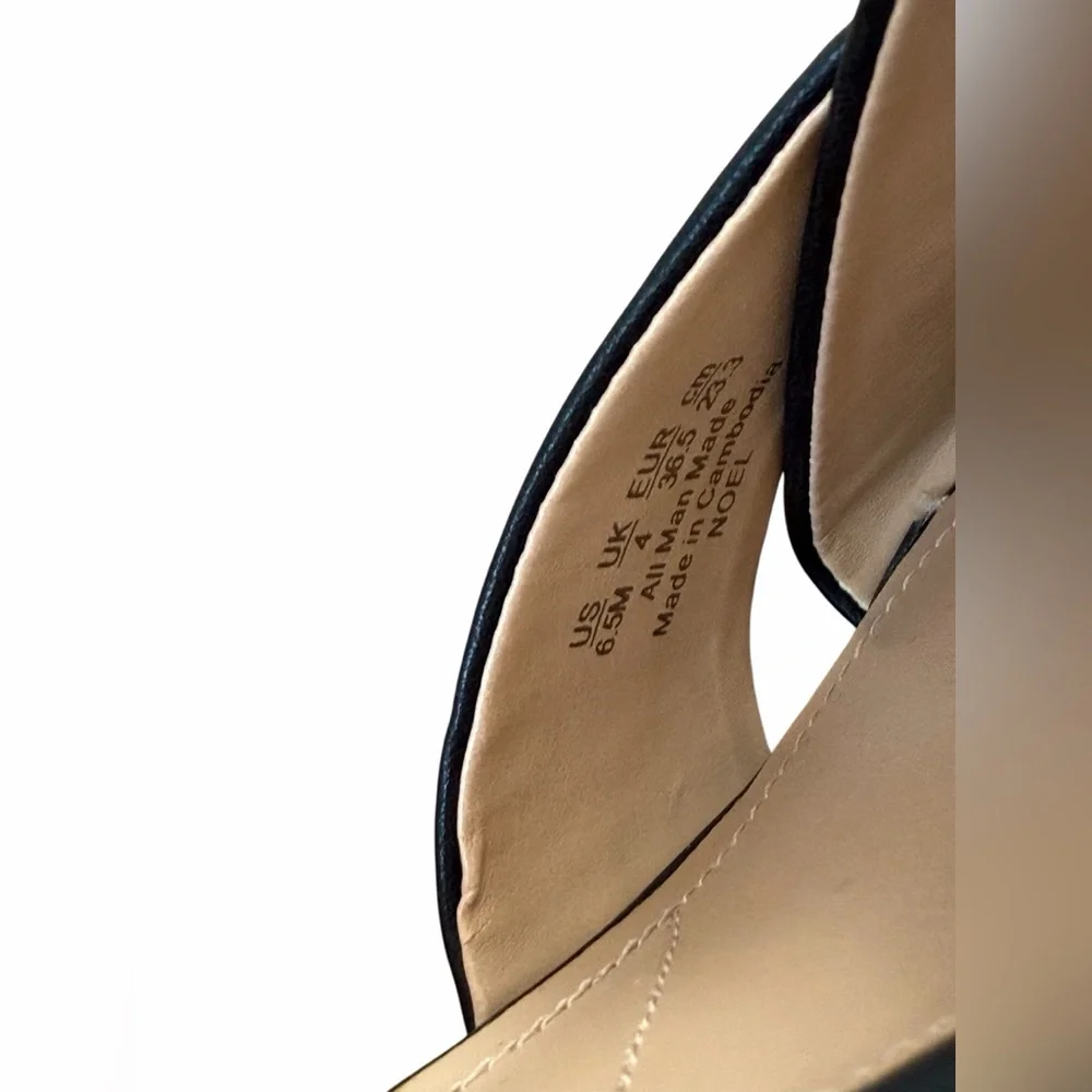 Franco Sarto Black Strappy Heels‎